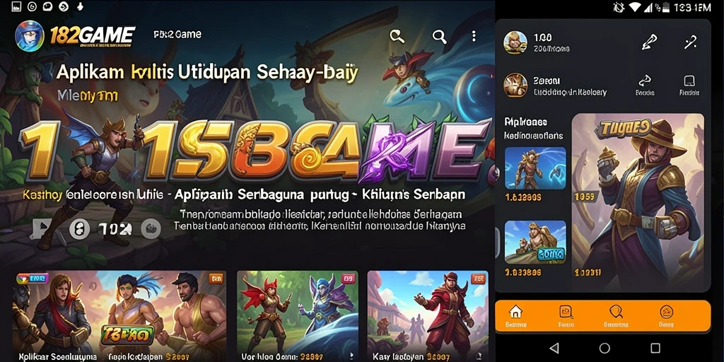 Tampilan antarmuka utama 182GAME yang intuitif dan fungsional.