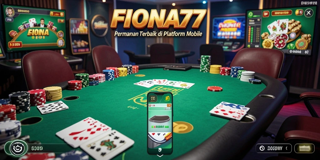 Tampilan gameplay FIONA77 yang menarik saat bermain poker.
