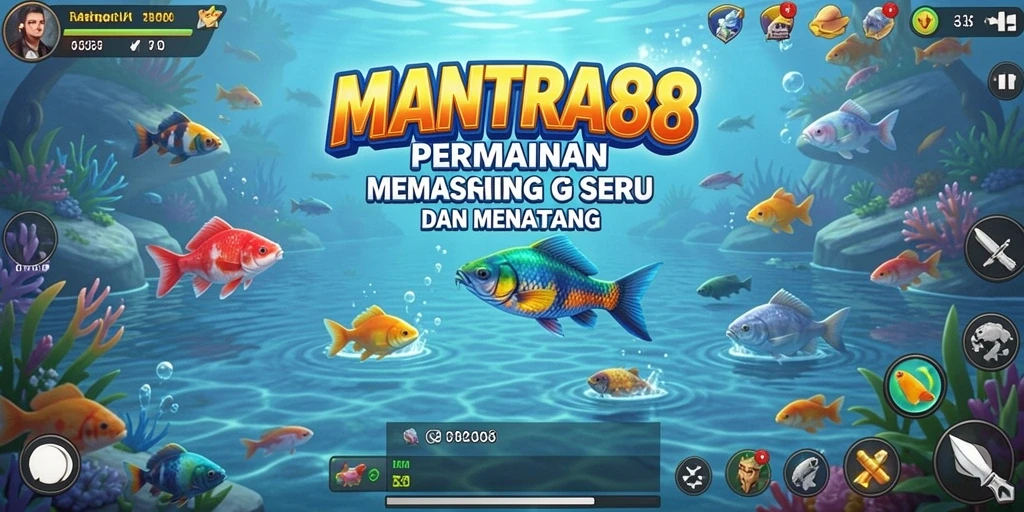 Screenshot gameplay MANTRA88 yang menunjukkan aksi memancing yang mendebarkan.