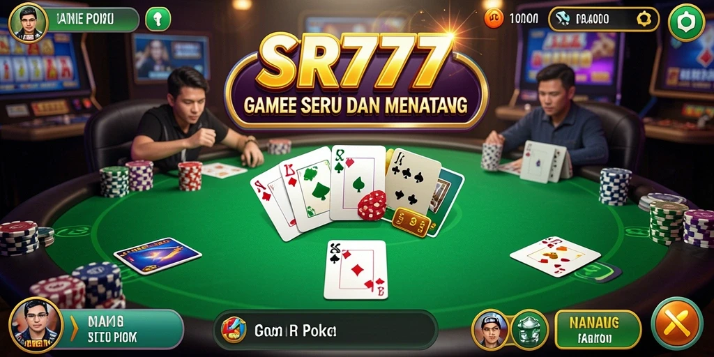 Tampilan gameplay poker yang seru dan menantang di SR777.